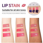 3Pcs Peel Off Lip Liner Lipstick Makeup, Pink Peel Off Lipgloss for Women Magic Lipstick 24 Hours Original Lip Liner Makeup Stain (#D, 1 Count (Pack of 3))