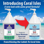 Rocky Mountain Sunscreen | KIDS SPF 30 Lotion -Broad Spectrum UVA/UVB Protection | Hawaii 104 Reef Act Compliant (Oxybenzone & Octinoxate Free) | Water Resistant 80 Min. | Gallon with Pump (128 Fl Oz)