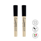 Milani Mascara Volume and Length, Highly Rated Anti-Gravity Black Shade with Castor Oil and Molded Hourglass Shaped Lash Coating Mascara Wand - 2 Pack