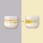 Burt's Bees Calming Night Cream, With Aloe and Rice Milk, Face Moisturizer For Sensitive Skin Infuses Skin With Moisture While You Sleep, 98.8 Percent Natural Origin, 1.8 oz. Tub
