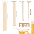 4 Style 500 Pcs Waxing Sticks Assorted Wax Applicator Sticks For Body Legs Face With Small Medium Large Sizes Wood Popsicle Sticks For Waxing Or Wood Craft Sticks