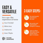 Divine Derriere Vajacial Hydrogel Mask - Premium Modeling Mask with Turmeric & Vitamin C - Deeply Purifying & Super Hydrating Facial and Vajacial Mask, Peel-Off Mask, Hydro jelly Mask Powder Kit