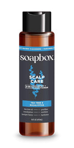 Soapbox Men's Scalp Care 2 in 1 Shampoo and Conditioner For Men, Natural Mens Shampoo and Conditioner, Tea Tree & Eucalyptus, 16oz