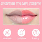2Pcs Crystal Jelly Lip Oil Big Brush Head Moisturizing Lip Gloss Hydrating Tinted Lip Balm, Long Lasting & Nourishing Lip Glow Oil, Non-sticky Fresh Texture