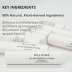 All Day Essential Tinted Lip Balm 04 Allure Rose | Natural Gloss Balm, Moisturizing Lip Care, Deep Nourishing Plant-Based Chapstick, Lasting Hydration Lip Butter for Dry Cracked Chapped Lips