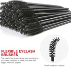 Makeup Palette Cosmetic Palette with Spatula Tool and 100 PCS Makeup Applicators Kit Include Mascara Wands, Lipstick Applicators, Fine Eyeliner Brush