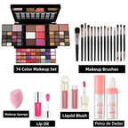 74 Colors Makeup Kit - Makeup Sets - Makeup palettes with 36 Eyeshadow - All in One Makeup Kit for Women and Girls Full Kit for Valentine's Day Gifts