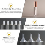 YITOU 12PCS Lip Glaze Bottle Empty 5ml, Transparent Glaze