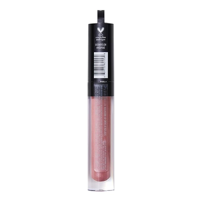 e.l.f. Lip Plumping Gloss, High-Shine Sheer Color, Hydrates & Creates Fuller Lips With Vitamin E, Vegan & Cruelty-Free, Mauve Lady, 0.1 Fl Oz