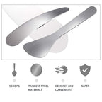 2Pcs Mini Metal Cosmetic Spatulas, Makeup Spatulas, Skincare