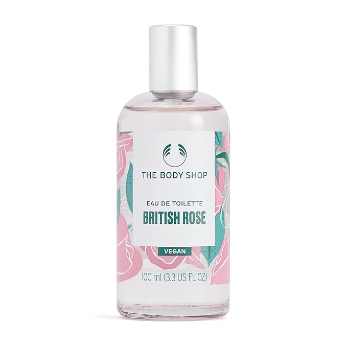 The Body Shop British Rose Eau De Toilette – Fresh Dewy Fragrance – Vegan – 3.3 oz
