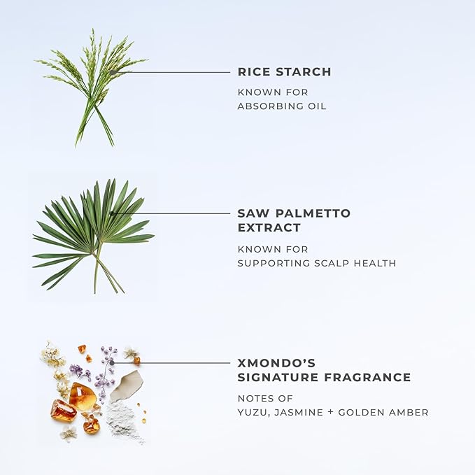 XMONDO Hair BOOST X Dry Shampoo, Zero Residue, Formulated with Saw Palmetto to Promote Scalp Care, Clinically Tested, Dermatologist Tested, Talc-free, Benzene-free, Free of aluminum starch, 5 oz