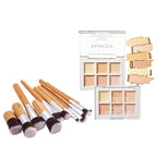 6 Colors Face Contouring Palette, with 11 Pcs Spots, Blemish