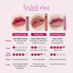 ETUDE Glow Fixing Tint #1 Pure Coral | Non-sticky Glossy Shine Lip stain | Fills up with comfortable moisture | Tinting for dry lips