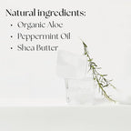 Non-Aerosol Cooling Mist w/Aloe Vera, Peppermint, Cucumber - Non-Sticky, Non-Greasy Formula, Sunburn Relief, After Sun Care, Hydrating Face & Body Spray