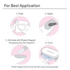 Dashing Diva One Gel Color & Magnetic Topper Duo - 8Ball - Real Black & Iridescent Glitter Topper - 3-in-1 Base Coat, Nail Color & Top Coat - Gel Nail Polish Set