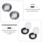 Lurrose Makeup Pallet 8pcs Empty Eyeshadow Trays Round Blusher Case Lipstick Highlighting Powder Make Up Pans Container Cosmetics Sub Package Holder Bulk Highlighters