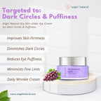 Retinol Under Eye Cream For Dark Circles & Puffiness, Daily Fine Line and Wrinkle Cream, Anti Aging Line Smoothing, Korean Skin Care Treatment for Women and Men 0.7 Fl Oz