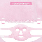 Ice Face Mask Reusable and Cold Gel Eye Mask for Puffiness/Dark Circles/Eye Bags/Dry Eyes/Headaches/Migraines/Stress Relief,Ice Pack for Eyes & Face (Pink)