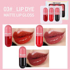 3 Color Glass Lip Oil Hydrating Tinted Plump Glass
