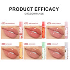 6 Pcs Fruit Lip Oil, Hydrating Lip Glow Hydrating