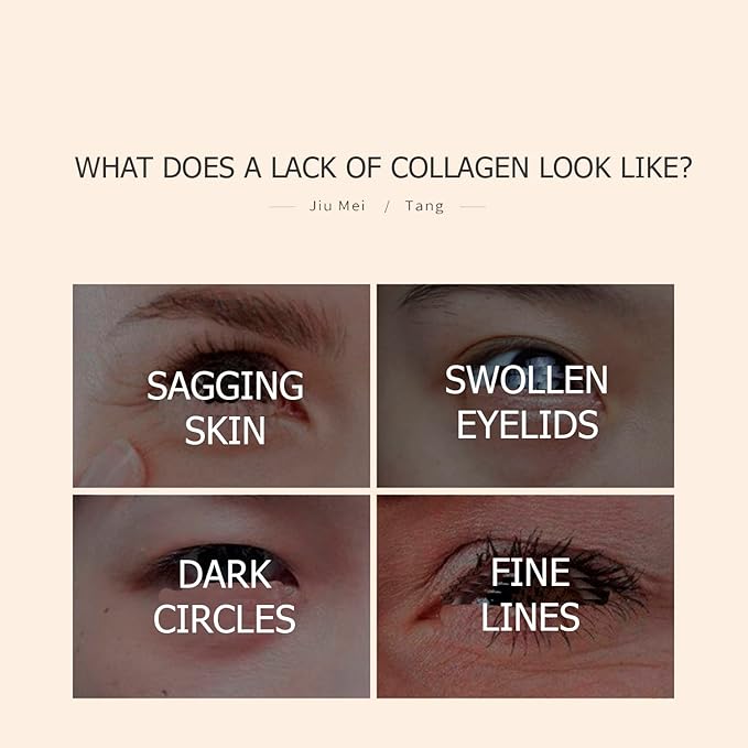 Collagen Six Peptide Dissolve Striation Three Color Eye Cream Eye Bags Hydrating Face Skin 60g / 2.03fl.oz