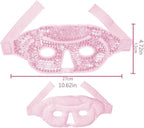 Reusable Gel Eye Mask, Cooling Eye Mask Reusable Small Ice Pack Under Eye Patches, Eye Hot Cold Treatment Pack for Redness, Pain Relief and Eye Relax, Pink,1 Pack