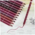 Non-drying Lip Liner 12pcs Pipliner Pencil Waterproof Lipliner Pencil Lip Liner Pencils Water Proof Eyebrow Pencil Natural Color Lip Liner