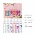 Petansy Flower Jelly Lip Oil Set 6 Packs Long