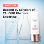 SPF 50 DOMINAS Tinted Sunscreen Moisturizer (1.7fl oz) - Tone Correction, Korean Skin Care, Broad-Spectrum UV Defense Sunblock, Water-in-Oil Formula for Lightweight, Panthenol, Sun Cream