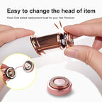 Facial Hair Remover Replacement Heads: Compatible with Finishing Touch Flawless Facial Hair Removal Tool for Women As Seen On TV 18K Gold-Plated Rose Gold (Generation 1 2pack)