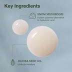 Botanics Hydrating Serum - Skin Plumping Serum for Face & Long-Lasting Hydration - Enriched with Snow Mushroom - Vegan & Cruelty-Free (0.84 Fl Oz)