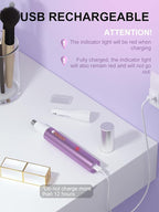 AHHFEI Rechargeable 5 in 1 Ear and Nose Hair Trimmer for Women, 2025 Professional Painless Eyebrow & Facial Hair Trimmer with Powerful Motor and Dual-Edge Blades Easy Cleansing