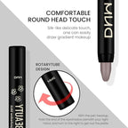 evpct Stone Matte Cream Eye Shadow Brightener Sticks Set for Eyes, Stone Matte Pencil Eye shadow Applicator Stick Pen Palette Makeup Waterproof sombras en crema para ojos 22#