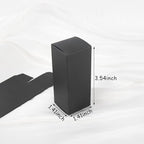 Framendino, 50 Pack Black Kraft Paper Lipstick Boxes Rectangle Lipstick Bottle Boxes Reusable Lip Balm Packaging Cases Gift Wrapping Box for DIY Gift Packaging (3.54x1.41x1.41)