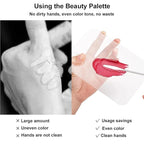 Acrylic Cosmetic Makeup Palette, 2 Pack Makeup Mixing Palette, Foundation Palette with Spatula Tool for Nail Art Eye Shadow Eyelash Makeup Professional Pigment Blending