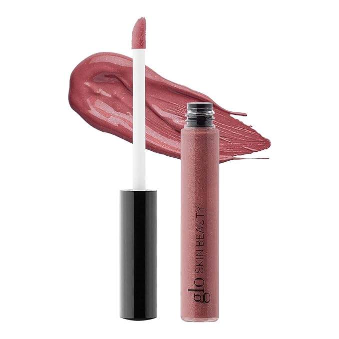 Glo Skin Beauty Lip Gloss | Color and Shine with Lip Nourishing Ingredients, without Stickiness, (Plum Glaze)