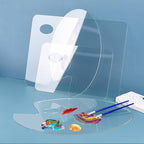 5PCS Acrylic Paint Palette Clear Paint Pallet,Transparent Non-Stick