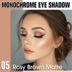 Light Brown Single Matte Eyeshadow Makeup, Neutral Powde Eye Shadow for Women, Rosy Brown Eyeshadow Palette Pigmented Waterproof, sombras para ojos, Lightweight Blendable, Girls Eyeshadows Gift