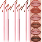 evpct 3Pcs Retractable Lip Liner Pencils Set Pack for Shaping & Sculpting Lips, Nude Pink Orange Coffee Taupe Dark Brown Creamy Matte Velvet Pigmented Lip Liner lipliners Crayon Lipstick,03 + 04 + 05
