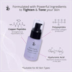 7E Wellness:Anti-Aging Peptide Serum, Anti-Wrinkle Copper Peptide Serum With Hyaluronic Acid & Polypeptides - Supports Collagen & Elastin Production | Brightening, Firming & Hydrating for Face