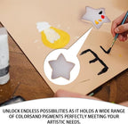 Nail Polish Palette, 2Pcs Resin Nail Art Palette, Nail Painting Mixed Color Palettes, Gold Edge Makeup Mixing Tray, Nail Supplies For Nail Techs, Nail Art Display Board(Star)