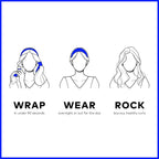 RobeCurls Heatless Hair Curler Set - Satin Curling Headband for Natural, No-Heat Curls - Sleep in Overnight Styling Tool with 2 Scrunchies - Easy & Gentle on Hair (Jade)