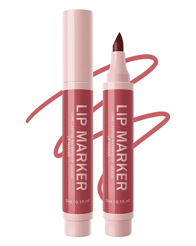 Lip Stain Marker Pen-1Pcs Rose Pink Hydrating Lip