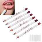 6pcs Lip Liner, Professional Waterproof Matte Long Lasting Long
