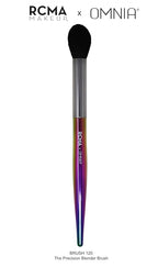 RCMA Makeup x Omnia Professional Makeup Brush 5pc Set, Premium Synthetic Fiber, Iridescent Acrylic Handle, Face Powders, Complexion and Foundation Blending Application Brush set.