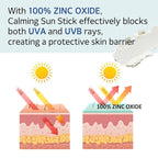 MAKEP:REM [make p:rem] UV defense me. Calming sun stick SPF 50 | non-nano zinc oxide physical sunscreen for face | UVA/UVB protection | No oxybenzone & octinoxate | 20g, 0.70 fl.oz. | makeprem