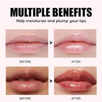 Hydrating Lip Oil, Big Brush Head Lip Glaze Shiny Transparent Lip Glow Oil, Nourishing & Non-sticky Long Lasting Fresh Clear Smooth Lip Care Plumping Lip Oil (Set A)