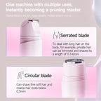 New Electric Bikini Trimmers for Women, Travel Razors, Glowhave Double Headed Shaver, Body Hair Trimmer, Rechargeable Painless Professional Shaver, Suitable for Underarms, Legs, Arms,Face (Pink)