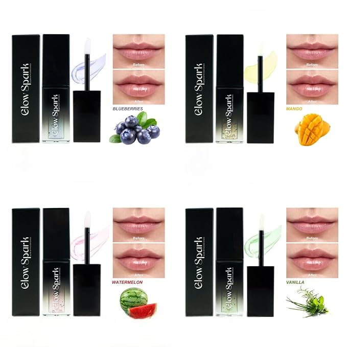 Lip Glow Oil for Radiant, Fuller Lips. Luxurious Hydration & All-Day Moisture for Lip Elegance (Mango)